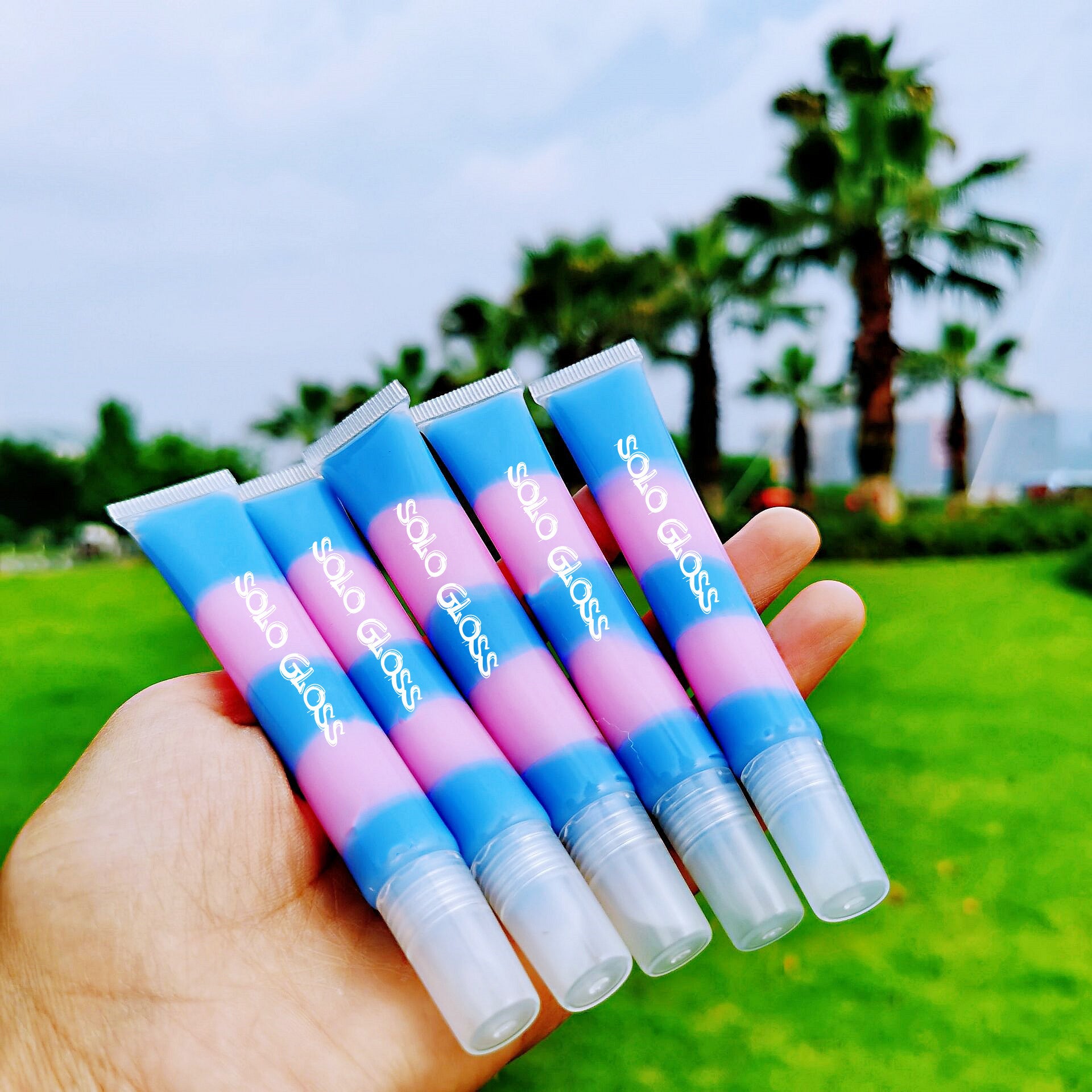 Children's Stage Makeup Cosmetics Transparent Tube Lip Glaze