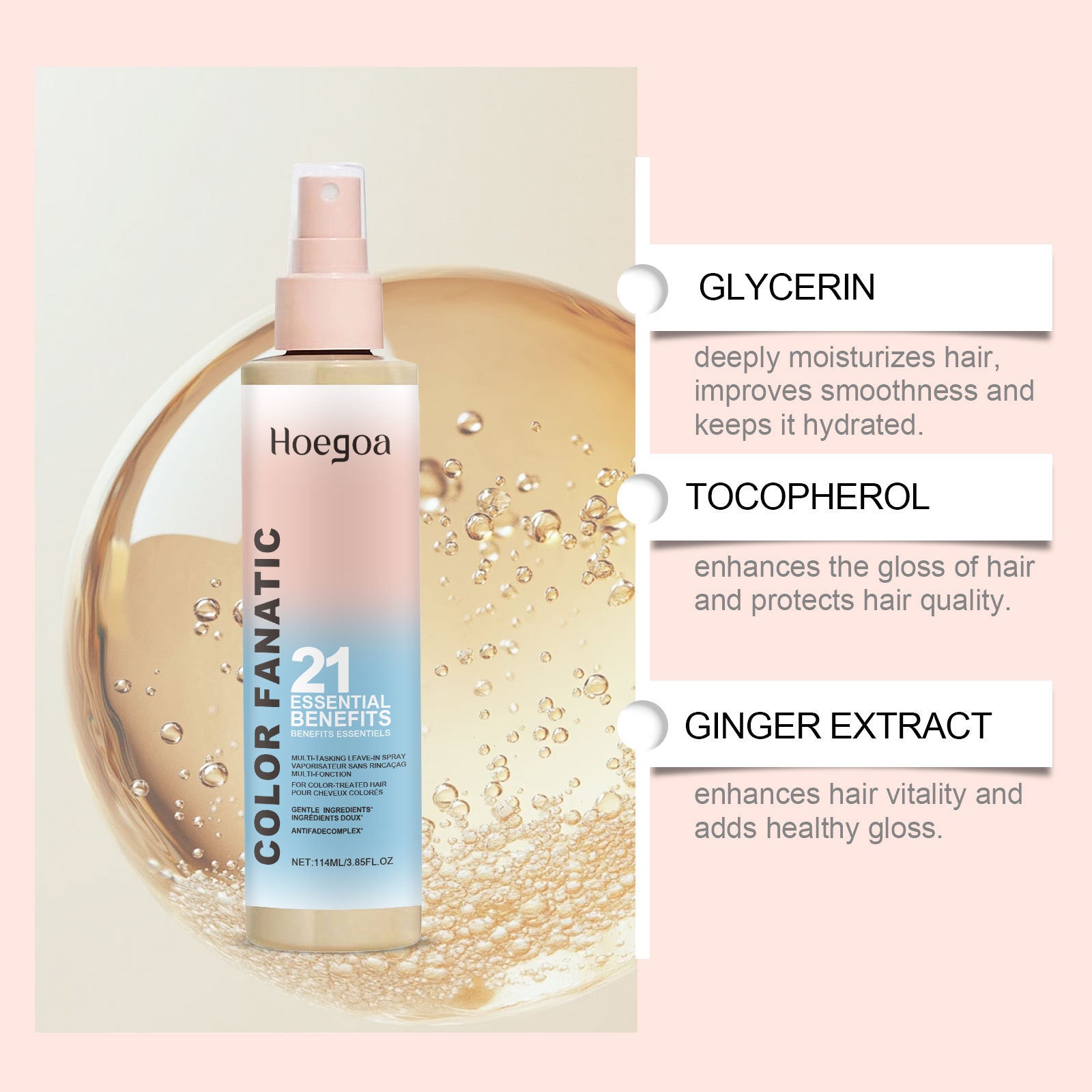 Hot Dyeing Hair Care Spray Smooth Hair Care Improvement